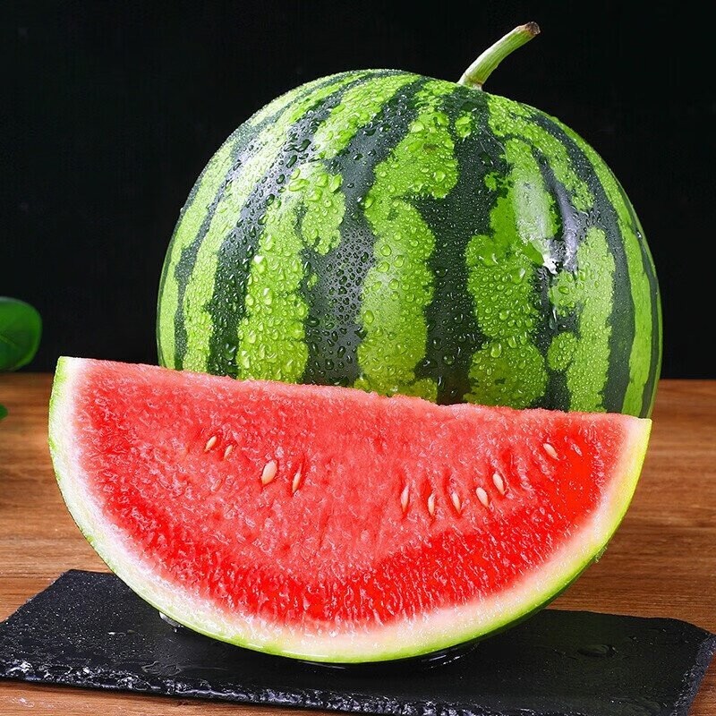 Sweet Fresh Watermelon Commonly Cultivated for Maximum Flavor