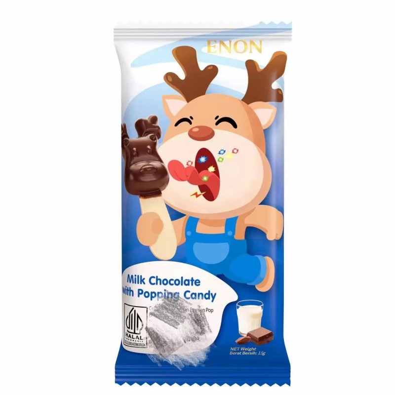 Factory Directly Wholesale Christmas/Halloween Lollipop Children Chocolate with Popping Candy