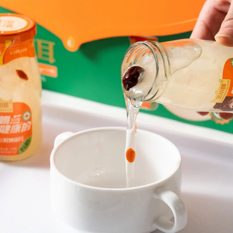 Natural Organic Fresh-Stewed Tremella Moisturizes Skin & Boosts Immunity with Plant Collagen