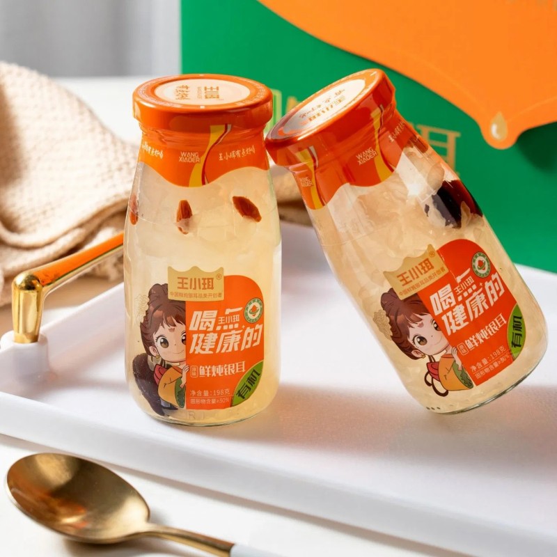 Natural Organic Fresh-Stewed Tremella Moisturizes Skin & Boosts Immunity with Plant Collagen