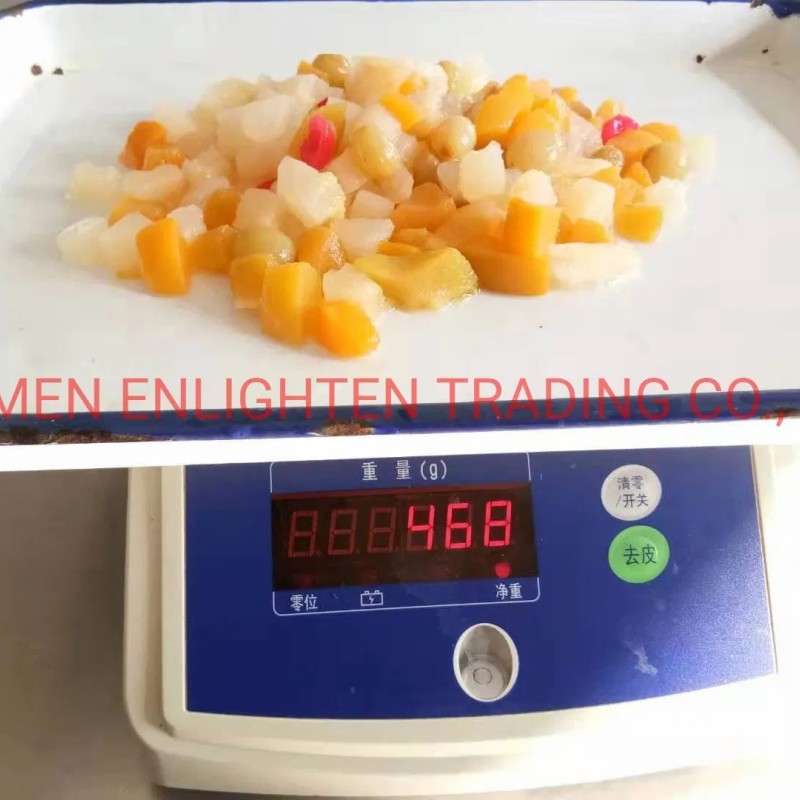 Easy Open Glass Jarred Fruits Cocktail in Light Syrup