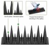 Eco-Friendly Anti-Pigeon & Cat Deterrent Humane Bird & Cat Control Adjustable for Ledges & Fences 30cm Heavy-Duty Plastic Bird Spikes (20PCS)