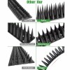 Eco-Friendly Anti-Pigeon & Cat Deterrent Humane Bird & Cat Control Adjustable for Ledges & Fences 30cm Heavy-Duty Plastic Bird Spikes (20PCS)