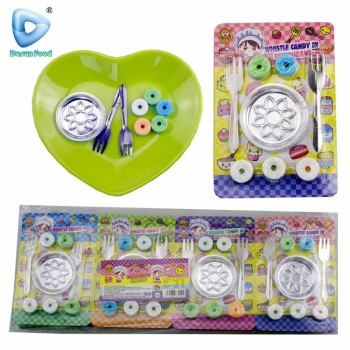 Wholesale Whistle Candy with Tableware Shaped Toys Candy for Kids