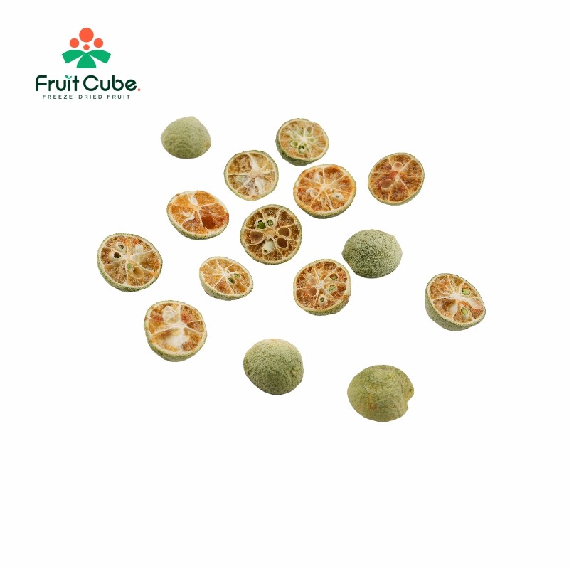 High Quality Fd Green Kumquat, 100% Natural Freeze Dried Fruit, Factory Direct Wholesale for Food Manufacturing