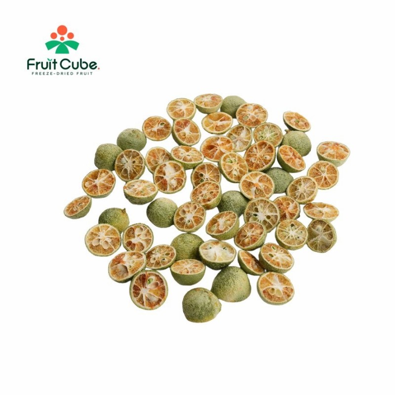 High Quality Fd Green Kumquat, 100% Natural Freeze Dried Fruit, Factory Direct Wholesale for Food Manufacturing
