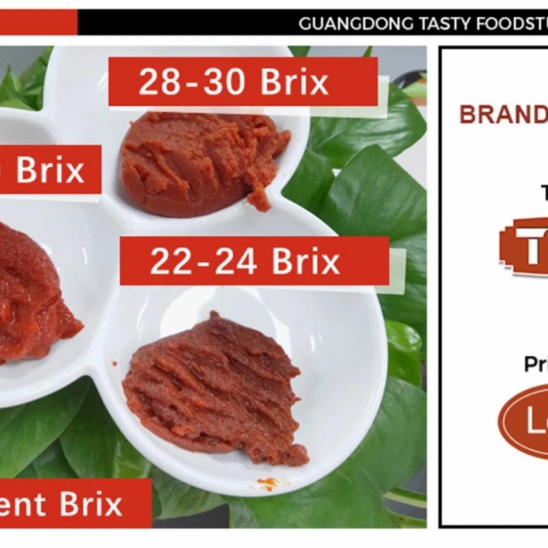 Factory OEM ODM Chinese Halal Organic Bouteille Sachet Bottle Concentrated Drum Cooking Canned Paste Jam Ketchup Tomato Sauce