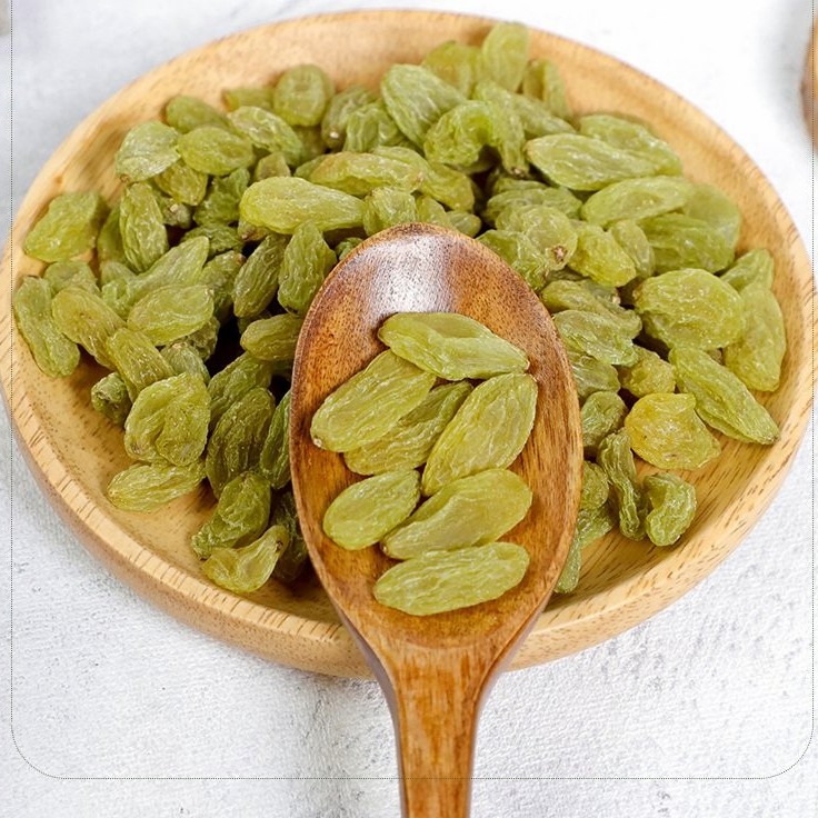 Healthy Dried Fruits Chinese Dried Grapes 90% Green Raisin