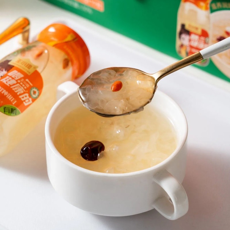 Organic White Fungus Beverage for Enhanced Health and Energy