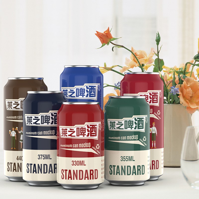 330ml 500ml Fermented Craft Beer with Natural Ingredients Customization