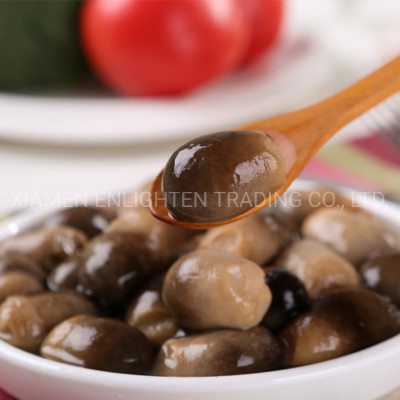 Straw Mushroom Whole in Brine Glass Jar Packing