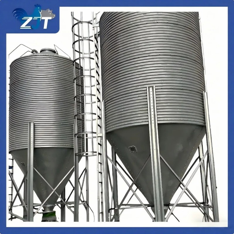 Hot DIP Galvanized Silo Feed Storage Hopper for Pig Farming Poultry Farming