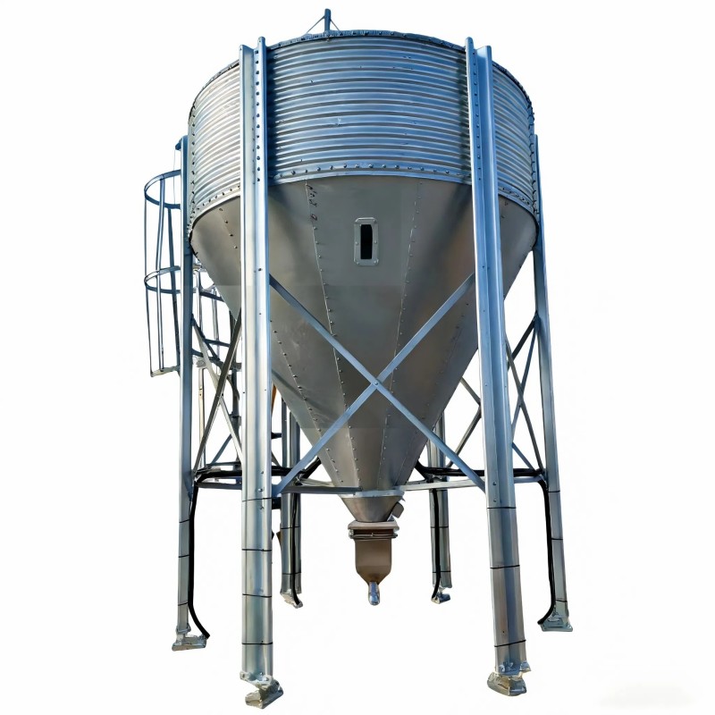 Hot DIP Galvanized Silo Feed Storage Hopper for Pig Farming Poultry Farming