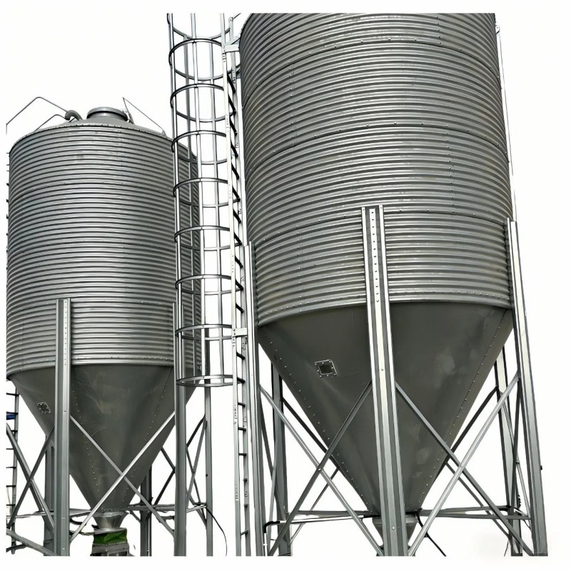 Hot DIP Galvanized Silo Feed Storage Hopper for Pig Farming Poultry Farming
