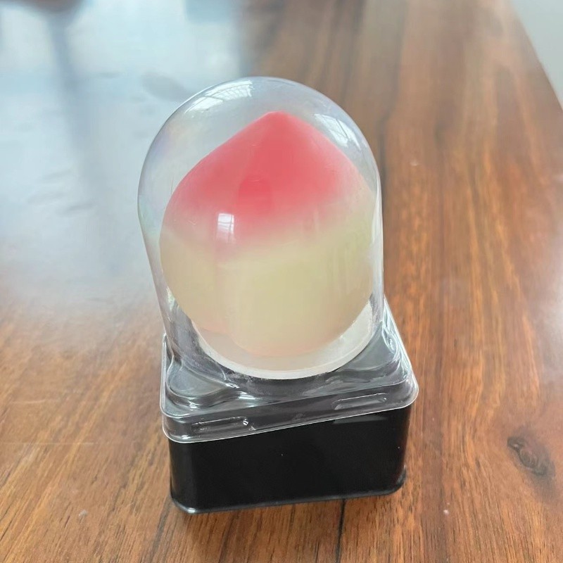 Peach Shape Vegan Ice Cream Peach Flavor Ice Cream OEM with Halal