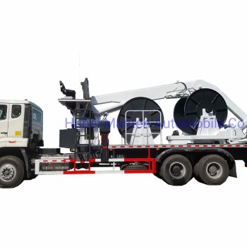 Mine Use Sinotruk HOWO Winch Cable Truck 371HP Rhd Ground Force Cable Puller Truck