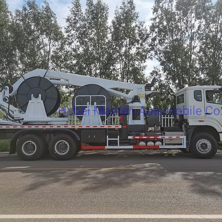Mine Use Sinotruk HOWO Winch Cable Truck 371HP Rhd Ground Force Cable Puller Truck