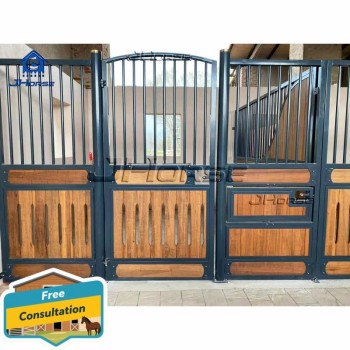 Advantage Factory Supplier Mobile Prefab Training Wooden Cheap Portable Horse Stable E-09