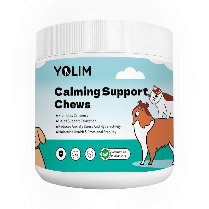 Calming Support Chews for Dogs and Cats Paw Relaxation Pet Supplement OEM