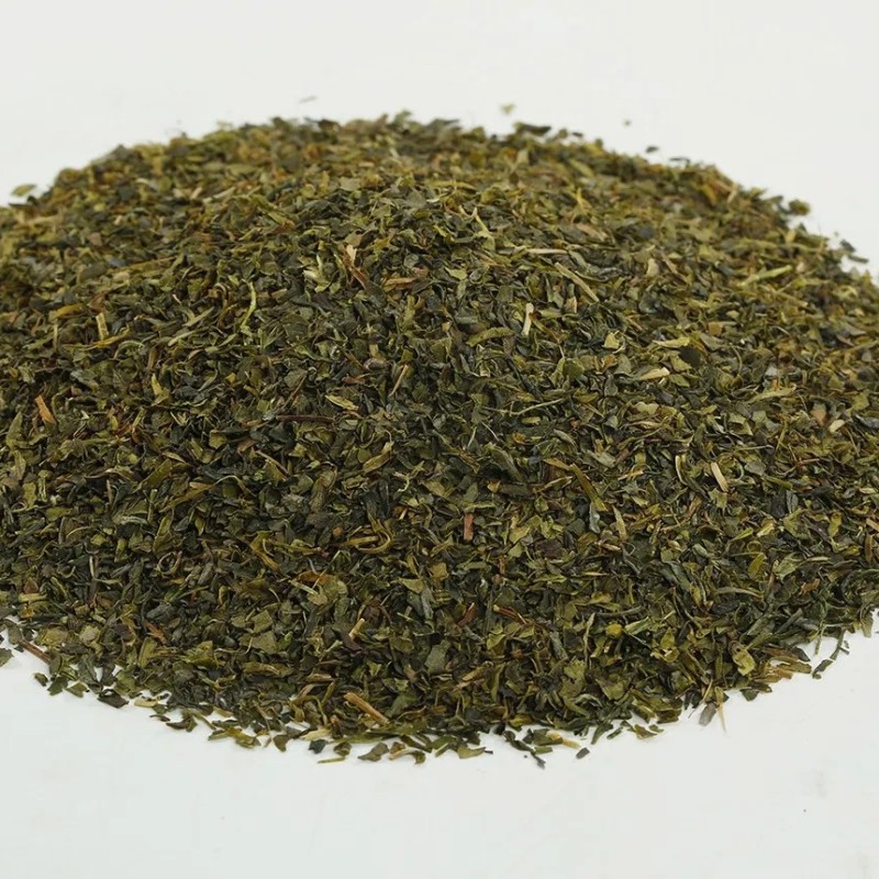 Green Tea Fannings Dust Rain Forest Organic 1.1-1.4mm for Tea Bags