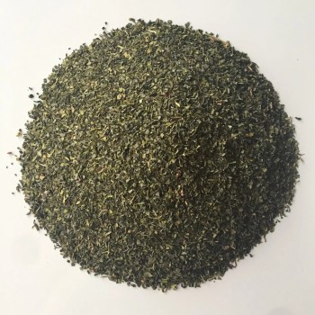 Green Tea Fannings Dust Rain Forest Organic 1.1-1.4mm for Tea Bags