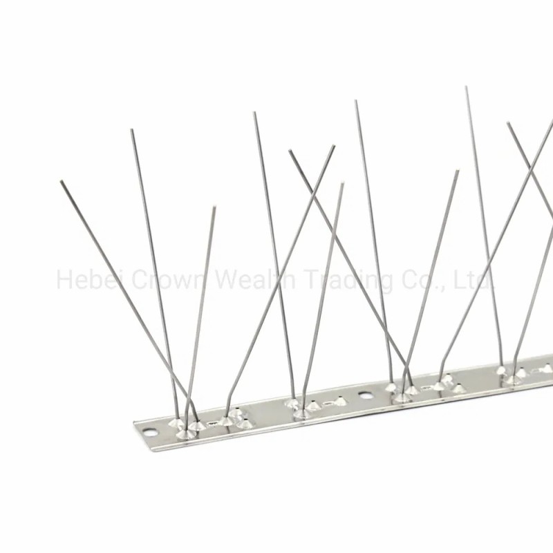 Birds Deterrent Control Stainless Steel Pins and Base Anti Pigeon Bird Spikes