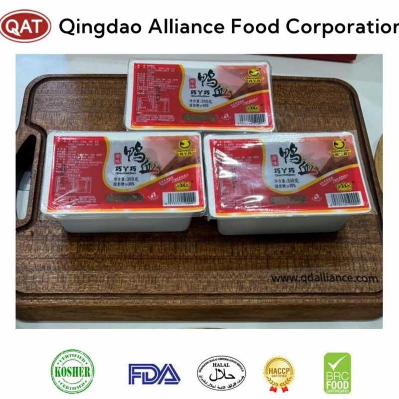 Factory Manufacturer Prefabricated Dishes Roasted Fresh High Quality Duck Blood