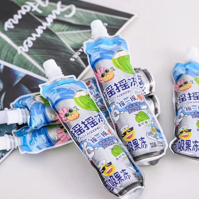 Hot Sale Candy Fruit Jelly Sucking Jelly Lemon Flavor Sweets Beverage Konjac Jelly Wholesale Jelly Candy Fruit Juice Drinks Jelly