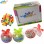 New Product Funny Apple Shape Colorful Mix Fruit Flavor Jelly Bean Soft Candy