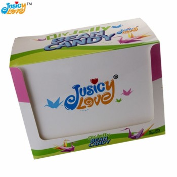 New Product Funny Apple Shape Colorful Mix Fruit Flavor Jelly Bean Soft Candy