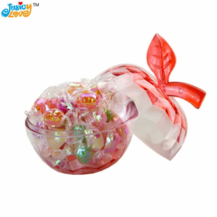 New Product Funny Apple Shape Colorful Mix Fruit Flavor Jelly Bean Soft Candy