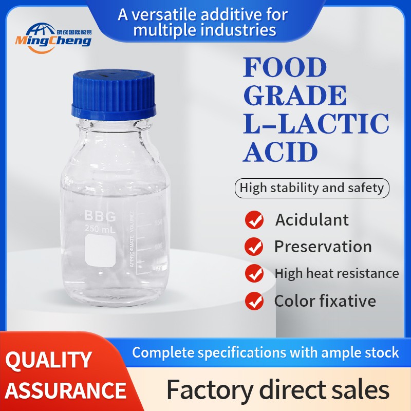 2025 Hot Sale High Quality of 80%-90% Food Grade and Excellent Grade Heat-Stable L-Lactic Acid Used for Food Additive with Good Price