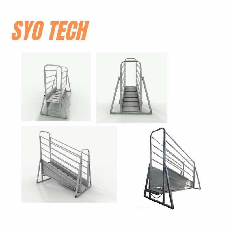 Hot Dipped Galvanized Mobile Adjustable Premium Livestock Equipment Farming Cattle Loading Ramp