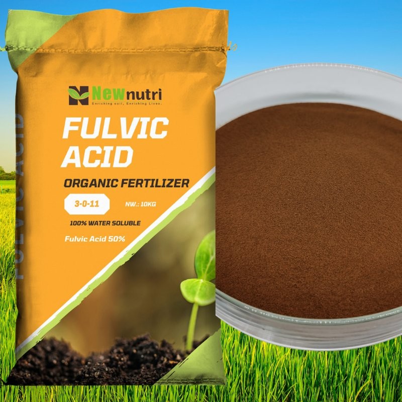 100% Water Soluble Plant Fulvic Acid Powder as Foliar Spraying