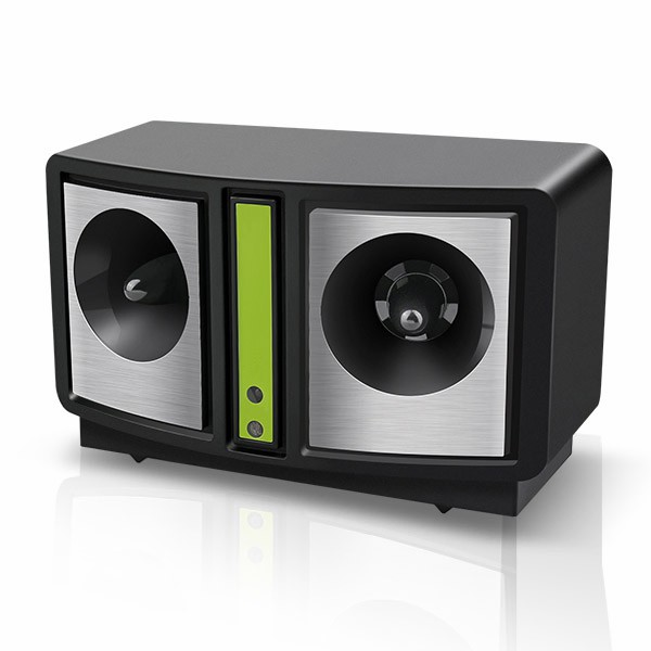 Indoor Livingroom Kitchen Dual Speakers Portable Electronic Ultrasonic Sensor Rodent Repellent Battery Pest Control Repeller for Mouse Rat Rodent Mosquito Fly