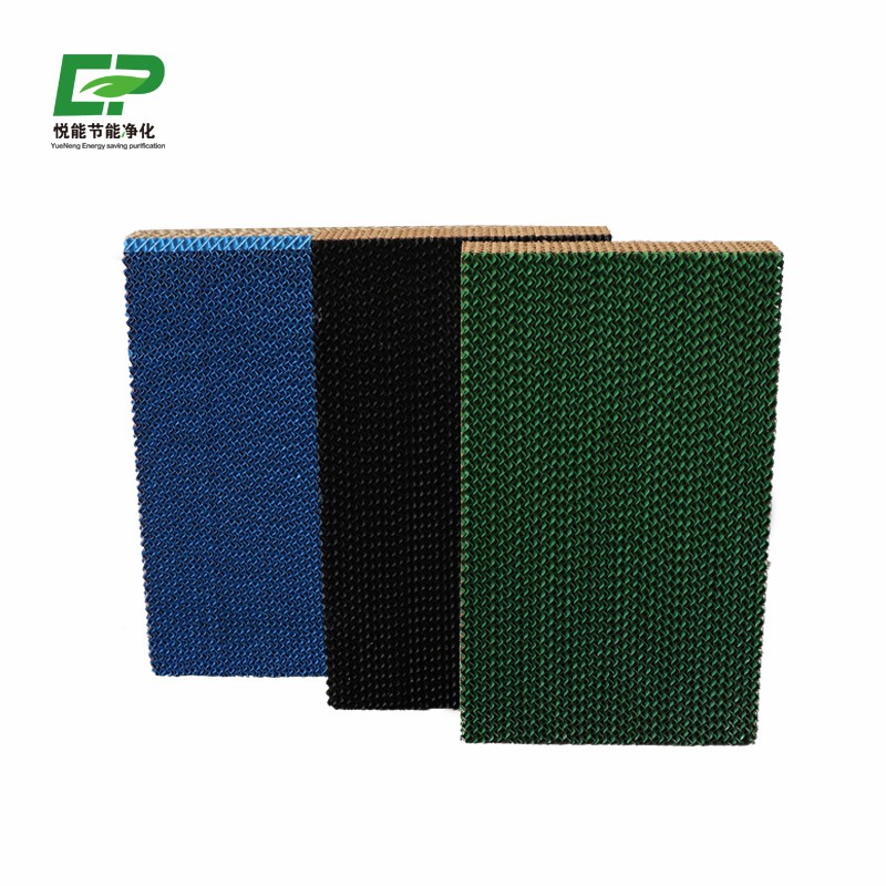 Blue Coated Broiler House Evaporative Cooling Pad Wall with Aluminum Frame