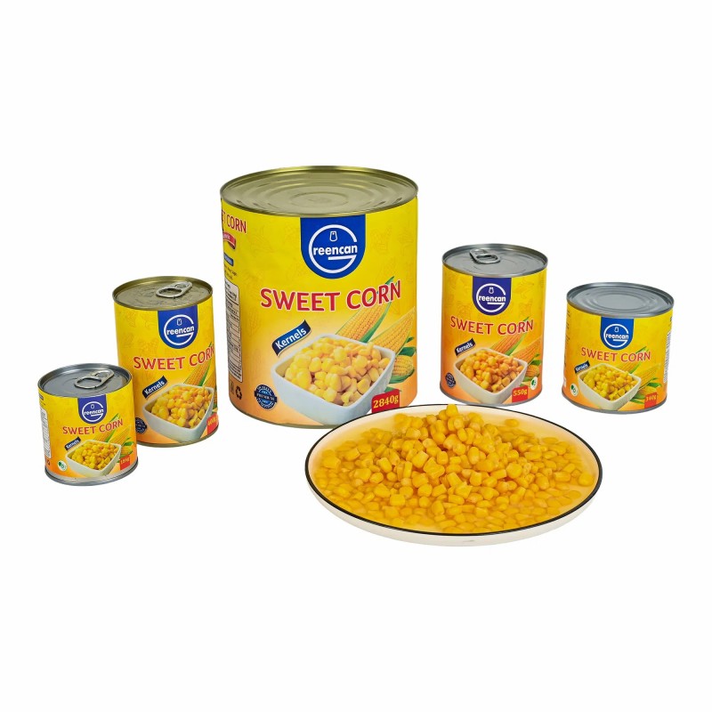 China Manufacturer Canned Sweet Corn Kernels with Private Label Factory