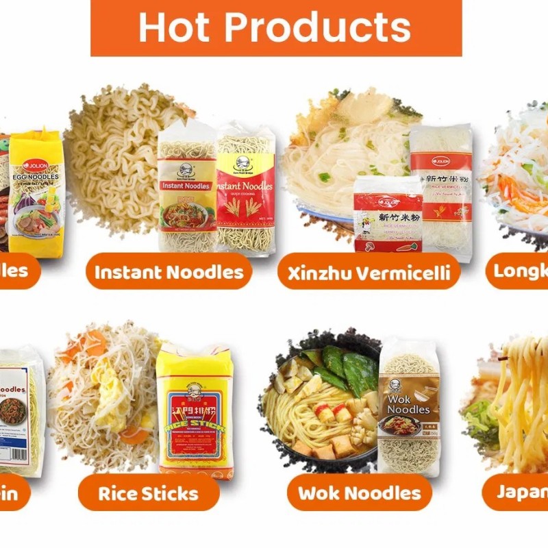 Bulk Halal Ramen Rice Vegetable Vegan Glass Dried Yellow Wheat Egg Noodles