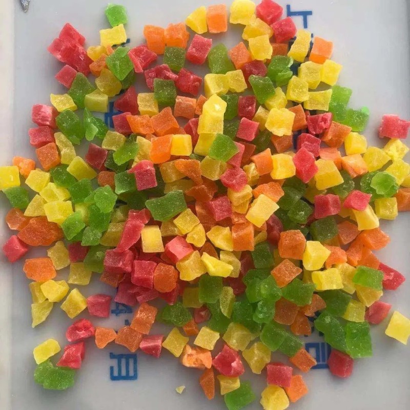 Low Price Tropical Subtropical Style Sweet Crisp and Tasty Dry Diced Papaya Fruit Candied Diced Papaya 3-5mm