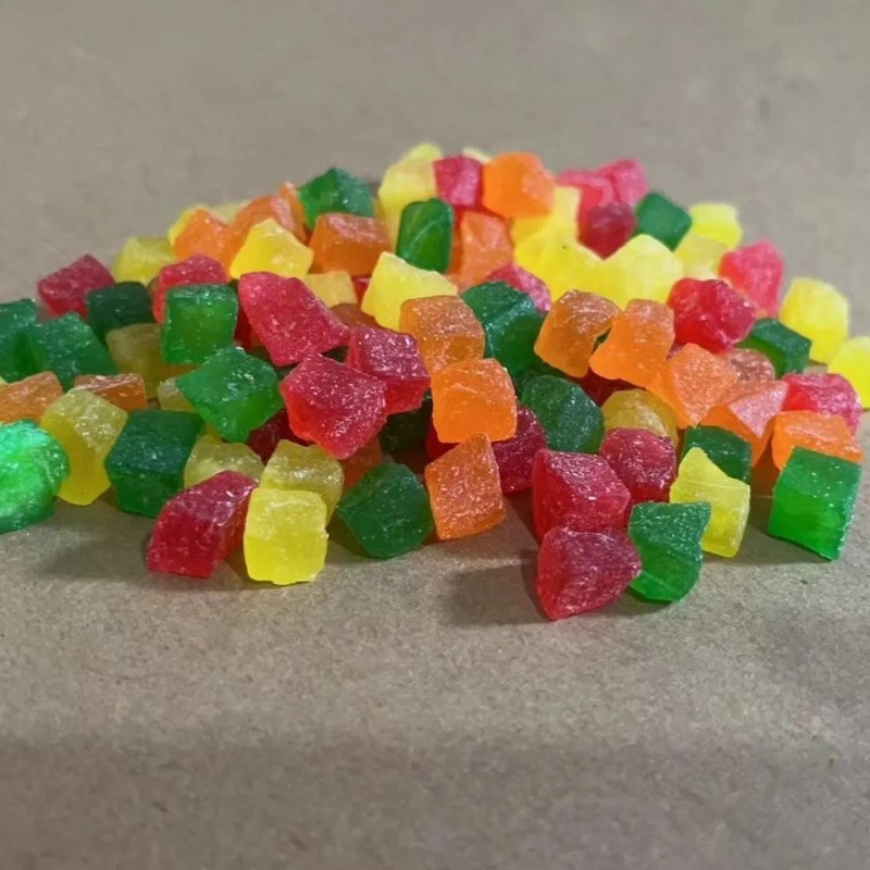 Low Price Tropical Subtropical Style Sweet Crisp and Tasty Dry Diced Papaya Fruit Candied Diced Papaya 3-5mm