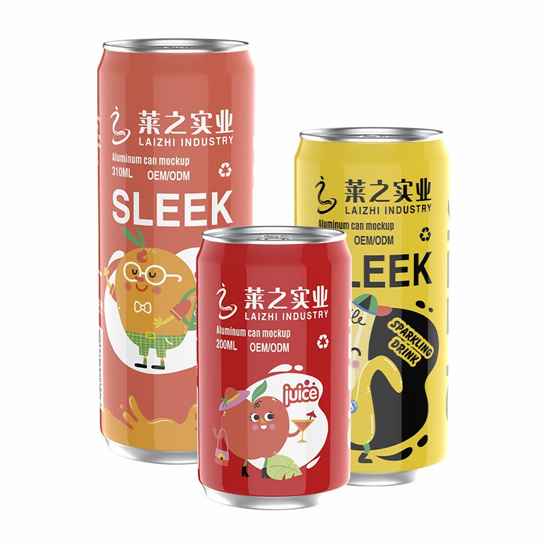 OEM ODM Canned Fruit Flavor Carbonated Drink/ Soda /Sparkling Water Custom Flavors High Quality Fruit Juice Private Label Juice Low Sugar Natural Fruit