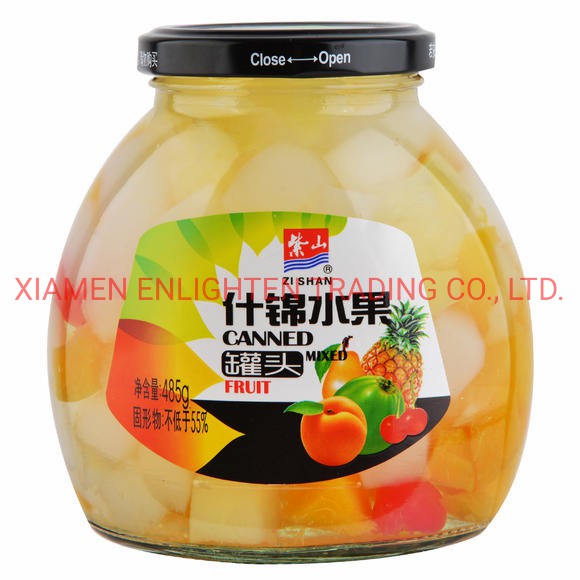 Well Packed Fruits Cocktail in Glass Jar