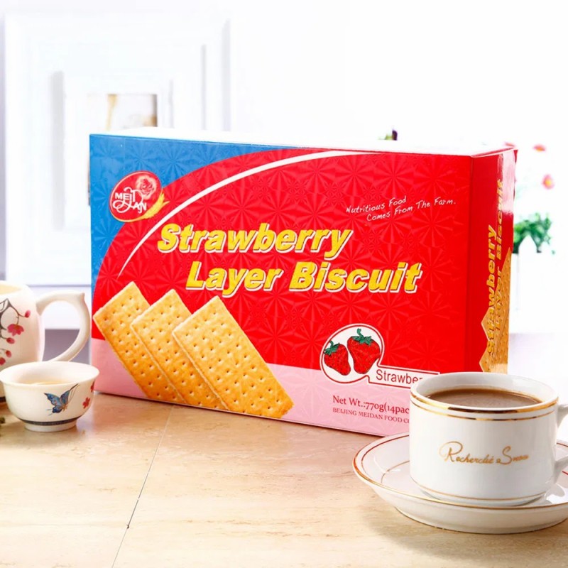 Wholesale Prebiotics+ Nutritional Children′ S Biscuit Fruity Flavor Sandwich Biscuit Cookies