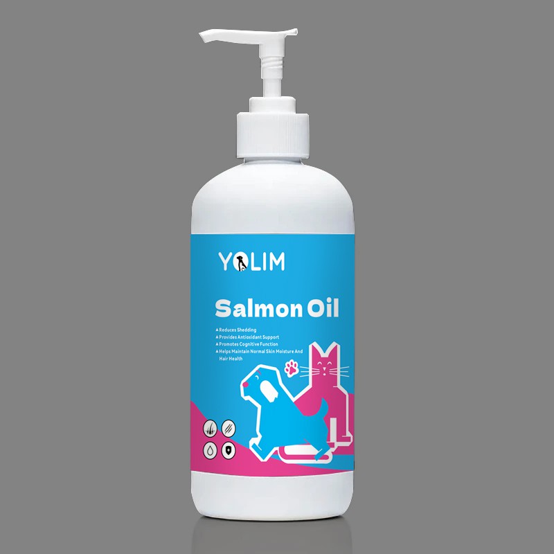 Salmon Oil for Dogs & Cats Helps Maintain Normal Skin Moisture and Hair Health