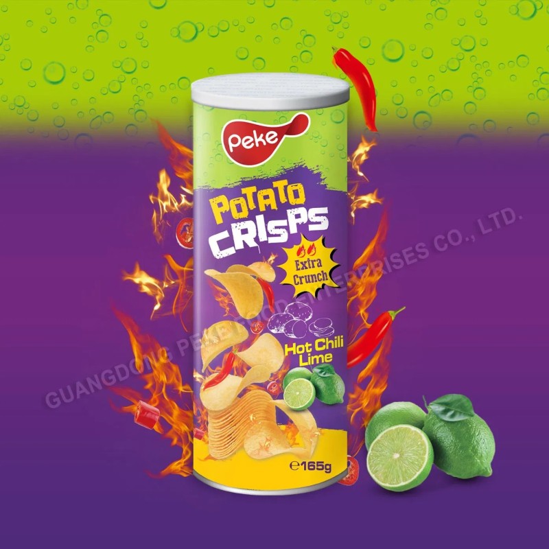 Peke Brand Chili Lime Potato Chips Takis Flavors - Hot Fire/Flamin Hot/Extreme Hot/Mexican Spicy Lemon
