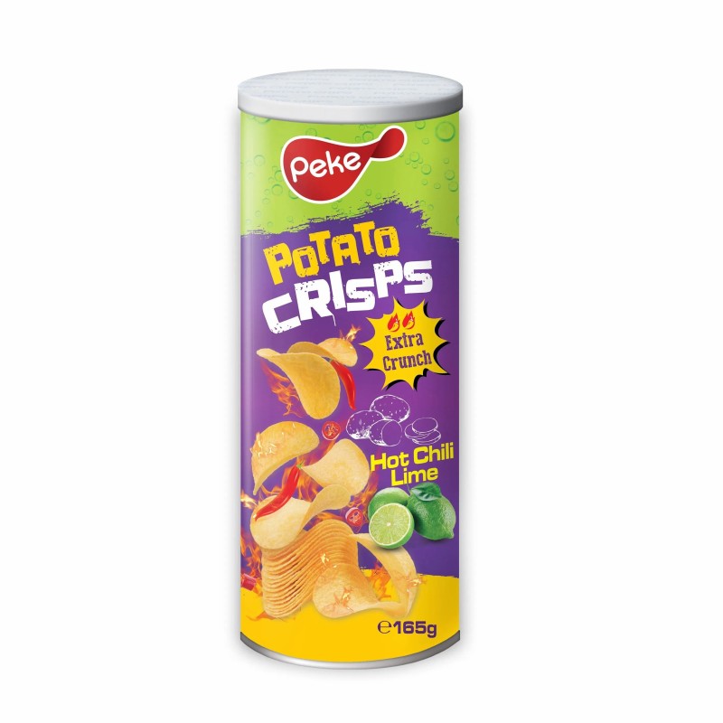 Peke Brand Chili Lime Potato Chips Takis Flavors - Hot Fire/Flamin Hot/Extreme Hot/Mexican Spicy Lemon