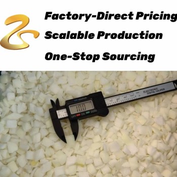 Competitively Price New Season IQF Frozen Vegetables White Onion Dices