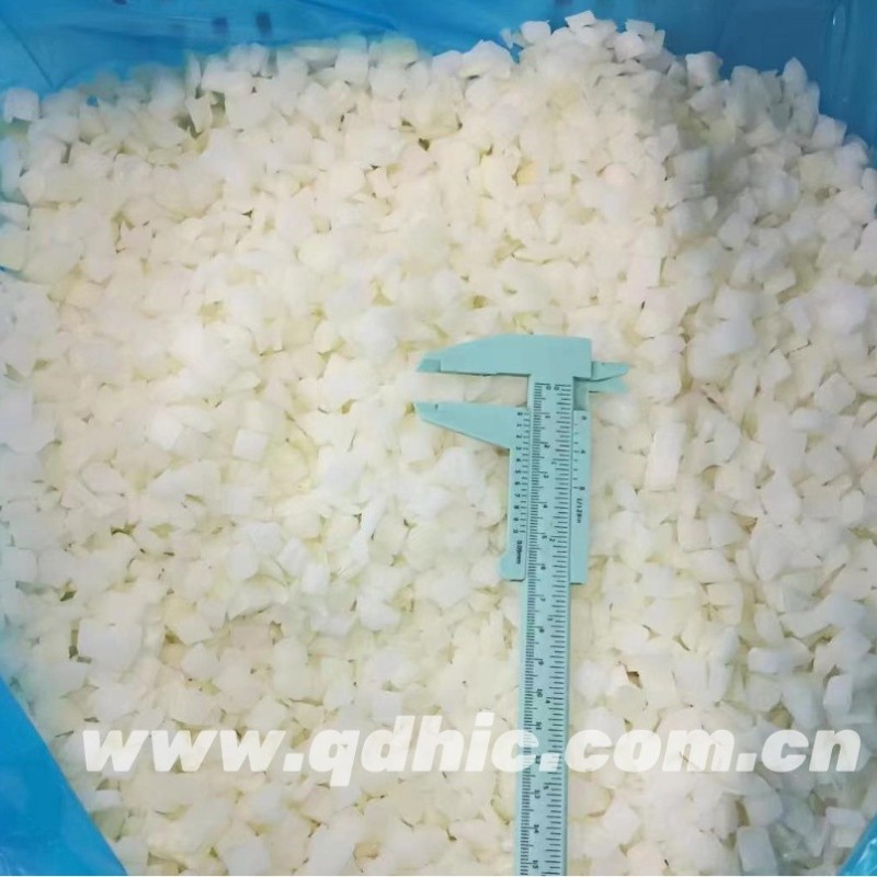 Competitively Price New Season IQF Frozen Vegetables White Onion Dices
