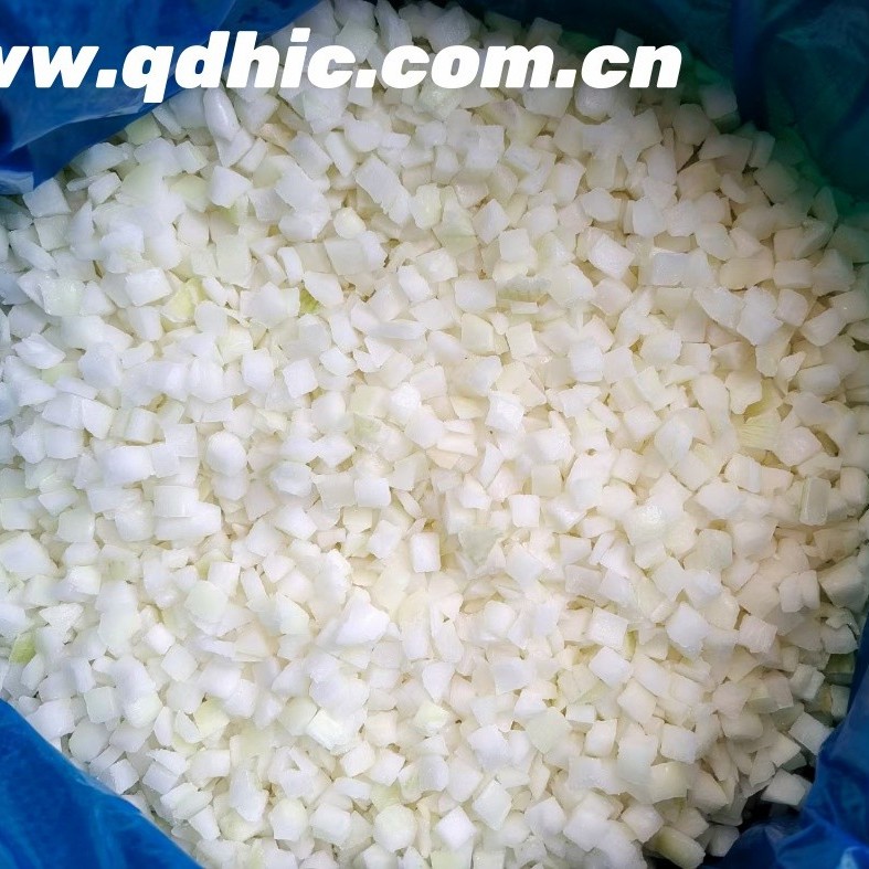 Competitively Price New Season IQF Frozen Vegetables White Onion Dices