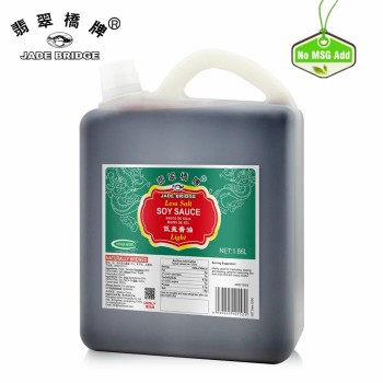 Traditional Less Sodium All-Purpose Seasoning Wholesale 625 Ml Jade Bridge Less Salt Light Soy Sauce